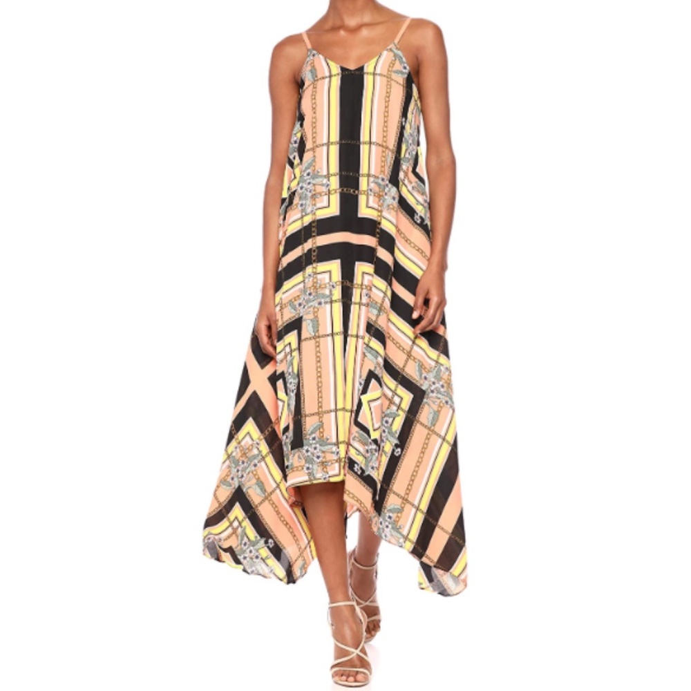 Nanette Lepore Peach Black Dress 2